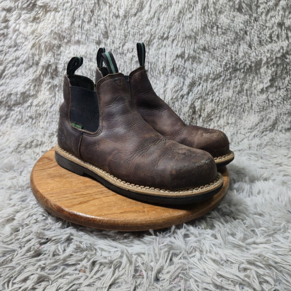 Georgia Boot Giant Romeo Mens Brown Steel Toe Work Boot Lace Up Size 11 Outdoor
